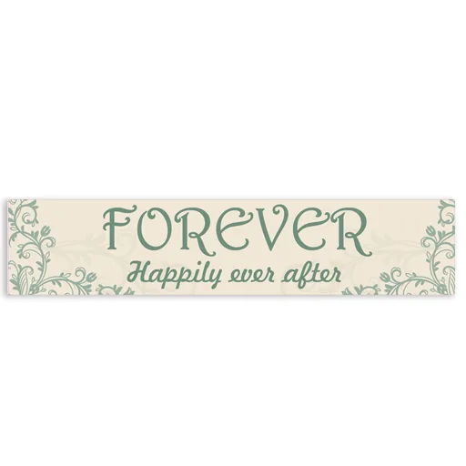 Πινακίδα αυτοκινήτου γάμου "Happily Ever After" (2 τεμ)