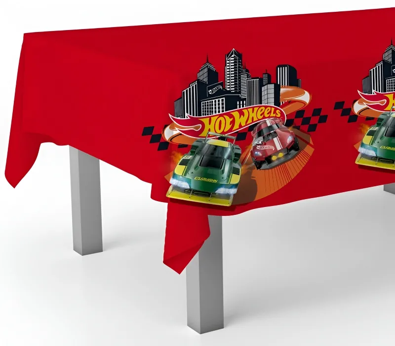 Πλαστικό Τραπεζομάντηλο - Hot Wheels (120x180 cm)