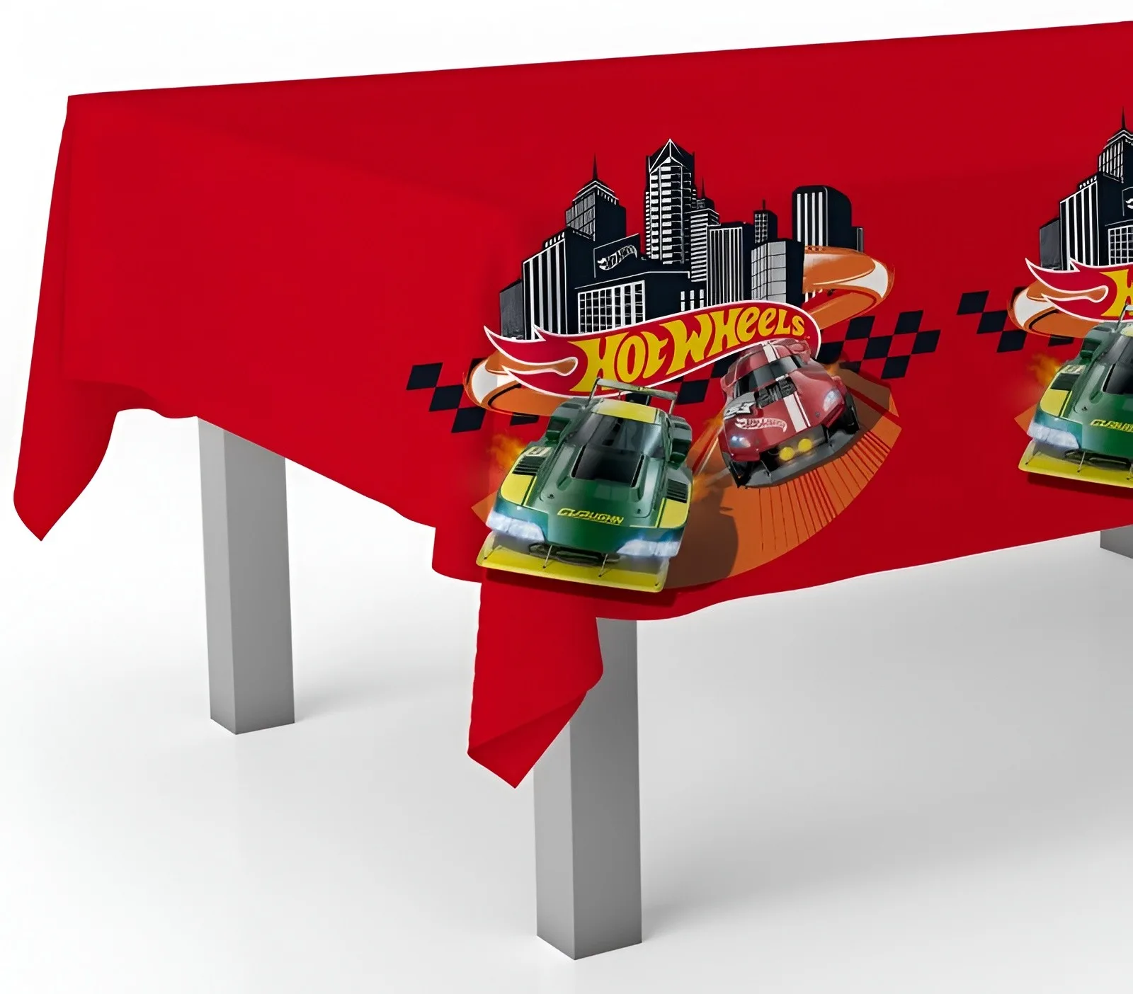 Πλαστικό Τραπεζομάντηλο - Hot Wheels (120x180 cm)
