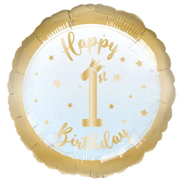 18" Μπαλόνι Happy 1st Birthday Boy