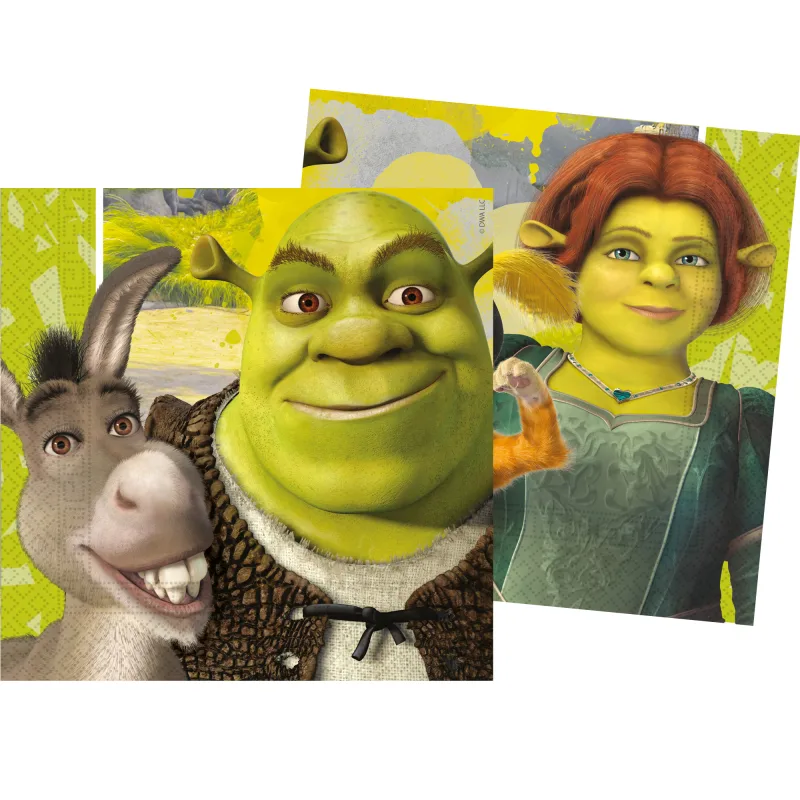 Χαρτοπετσέτες - Shrek (20 τεμ)