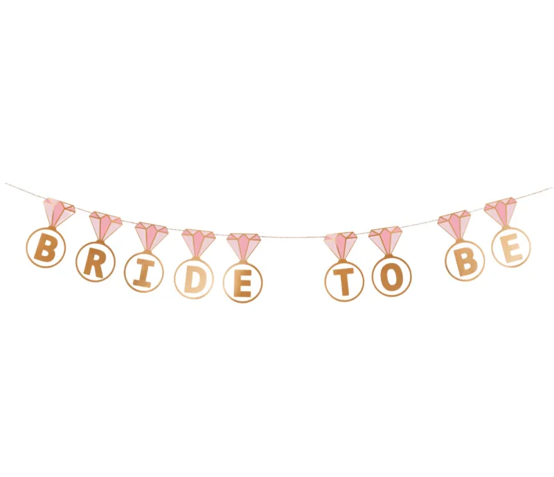 Γιρλάντα Bachelor "Bride to Be" με μονόπετρα 2.5 m