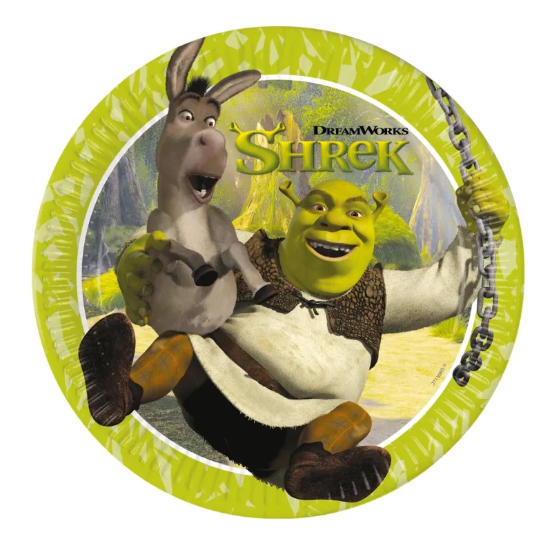 Χάρτινα Πιάτα Φαγητού - Shrek (8 τεμ)