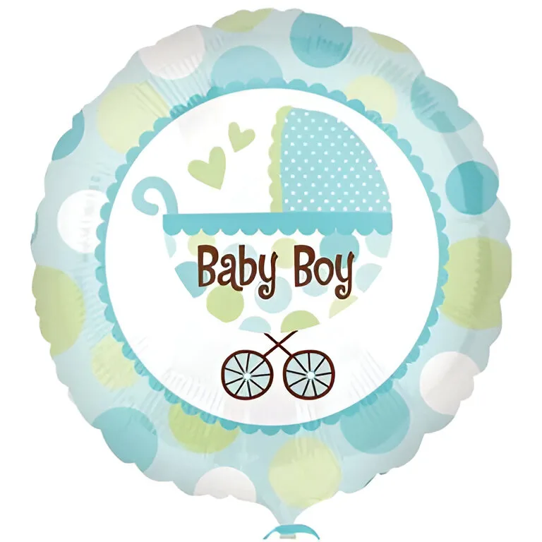 18" Μπαλόνι Baby Boy Καρότσι