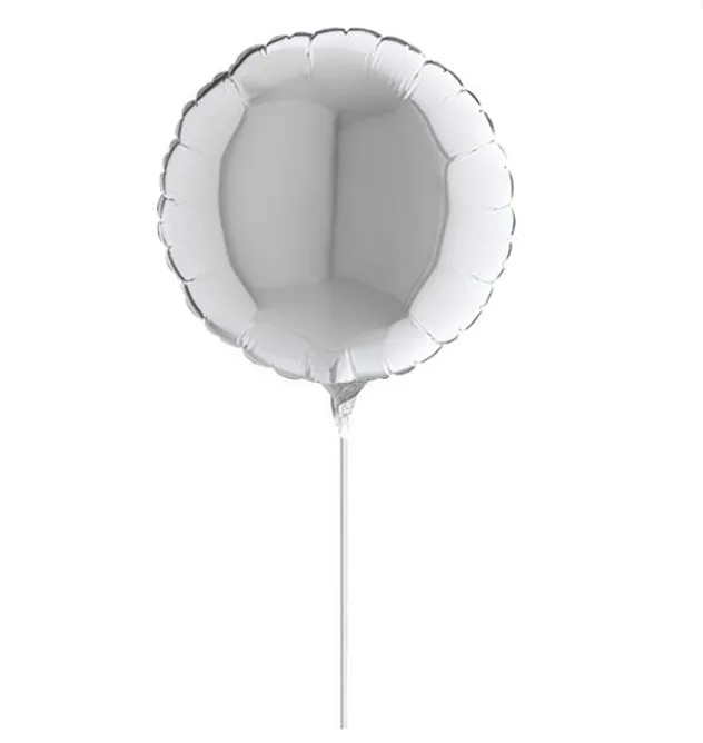 10" Mini Shape μπαλόνι Ασημί
