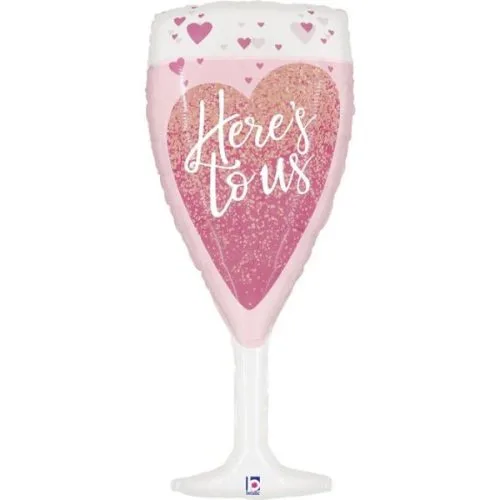 37'' Μπαλόνι Here's To Us Champagne