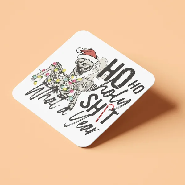 Χριστουγεννιάτικο Σουβέρ Skeleton – Ho Ho Holy Sh*t What a Year
