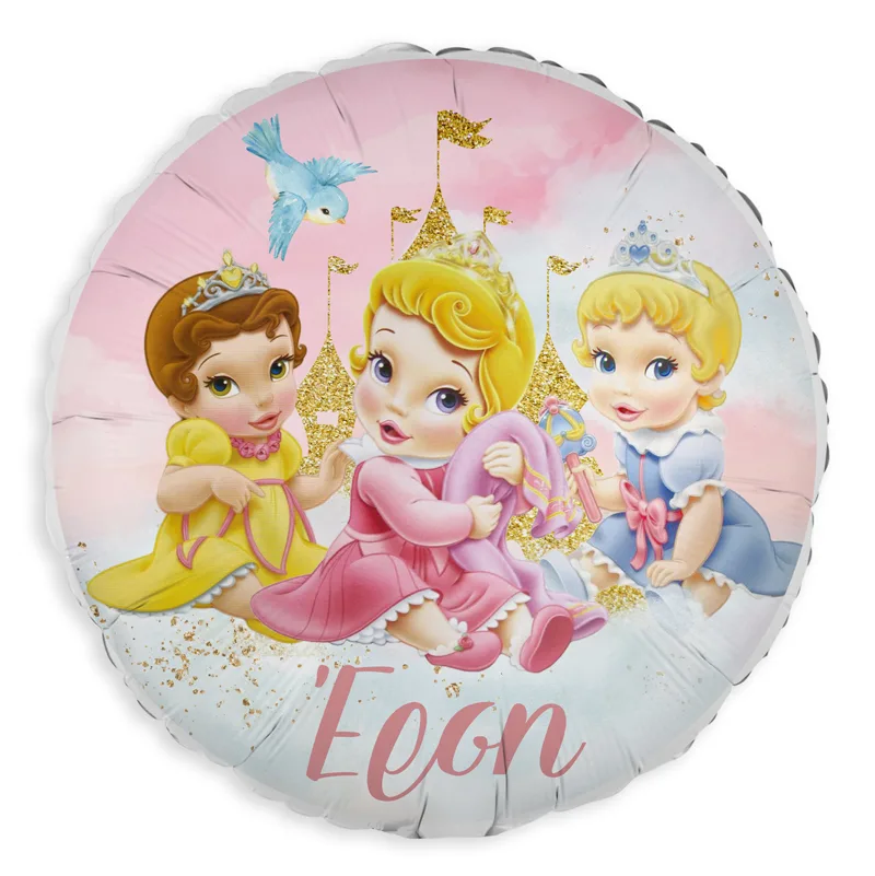 18" Μπαλόνι Foil Στρογγυλό Tυπωμένο - Baby Πριγκίπισσες