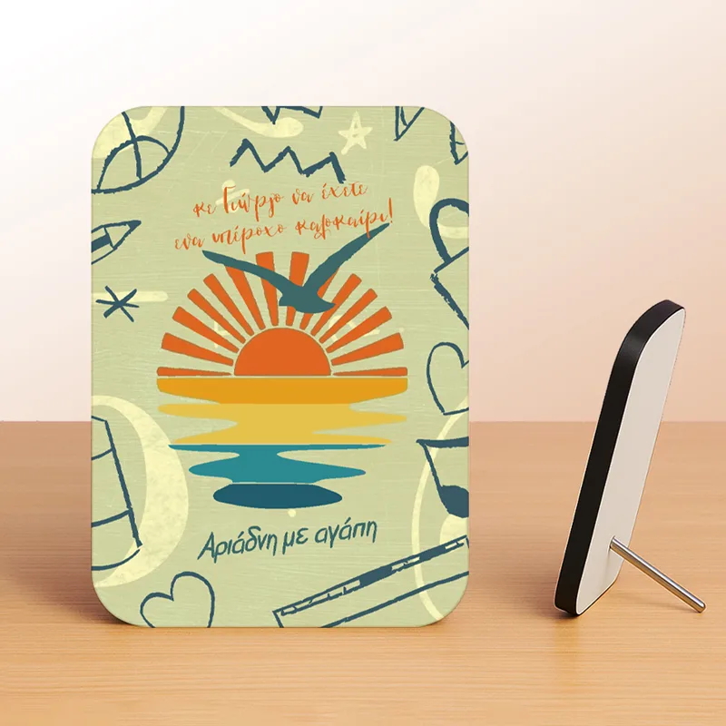 Κορνίζα Αλουμινίου Με Ξύλινο Πλαίσιο - Summer Sunset