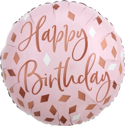 17" Μπαλόνι Birthday Blush