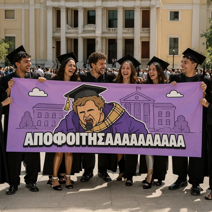 Πανό Αποφοίτησης – Aποφοίτησααα
