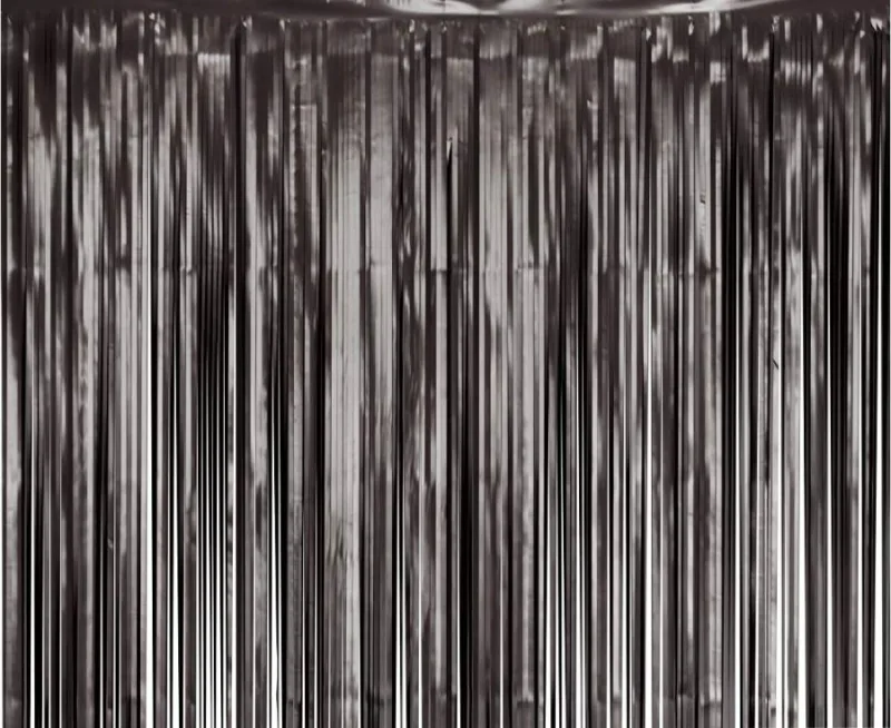 Μαύρη Ματ Κουρτίνα Πάρτυ (200x100cm)