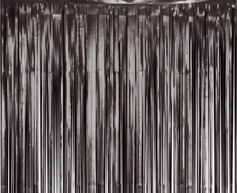 Μαύρη Ματ Κουρτίνα Πάρτυ (200x100cm)