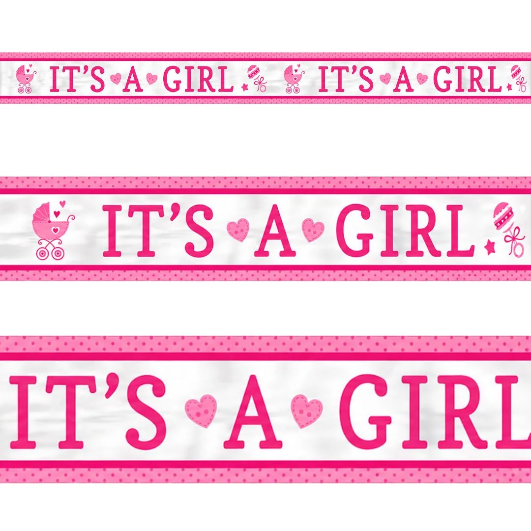 Διακοσμητικό μπάνερ "It's a Girl" 7.62m