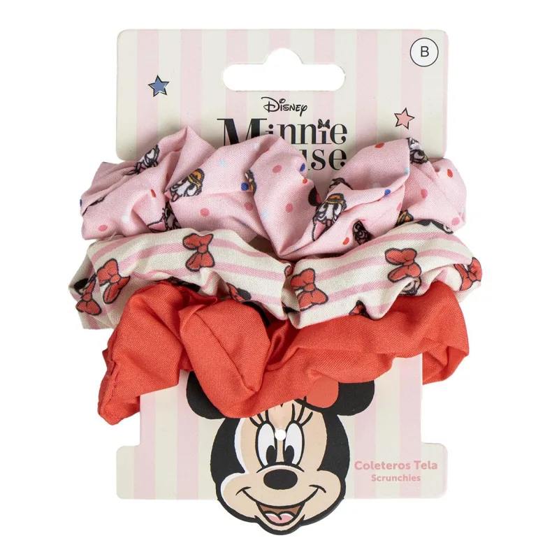 Scrunchies μαλλιών Minnie Mouse (3 τεμ)