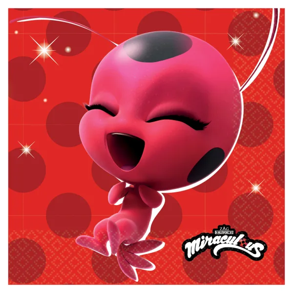 Χαρτοπετσέτες πάρτυ Miraculous Characters (16 τεμ)