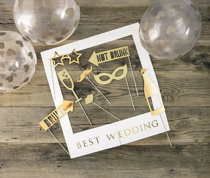Σετ photo Booth για Γάμο "Best Wedding"