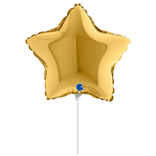 10" Mini Shape μπαλόνι Αστέρι χρυσό σκούρο