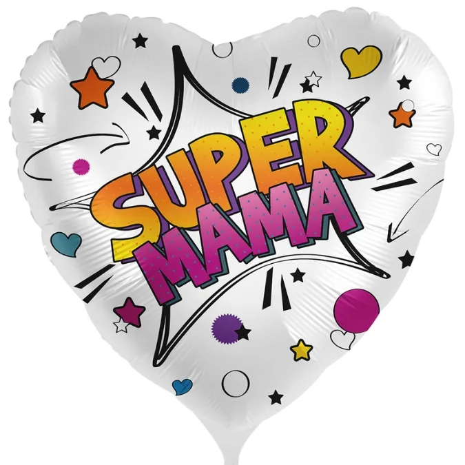 18'' Μπαλόνι καρδιά Super Μαμά