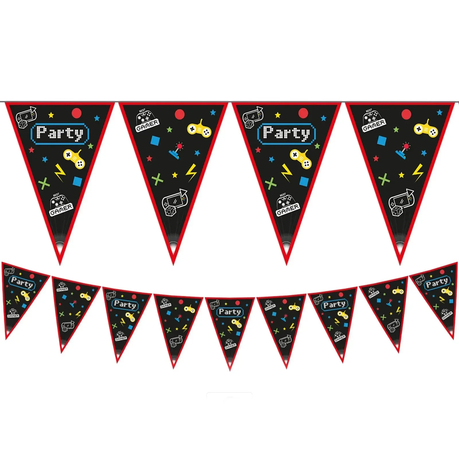 Τριγωνικά Σημαιάκια Gaming Party (230cm)