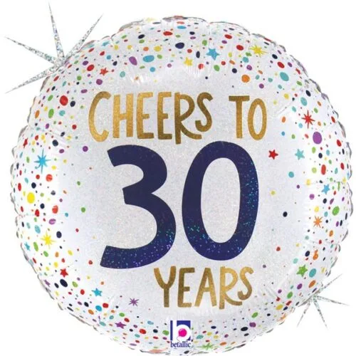 18" Μπαλόνι Cheers To 30 Years