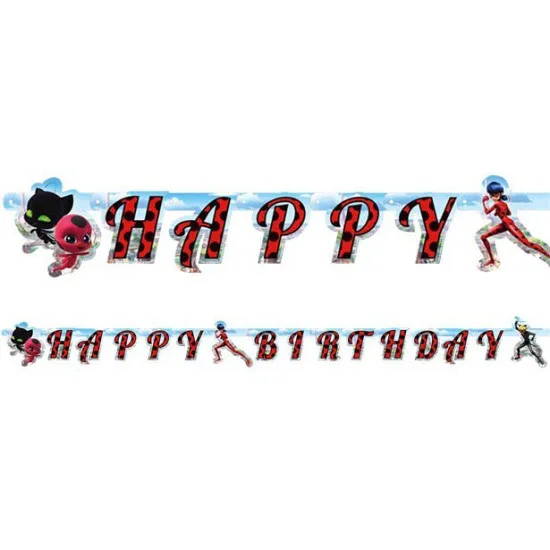 Γιρλάντα Ladybug - Happy Birthday (2m)