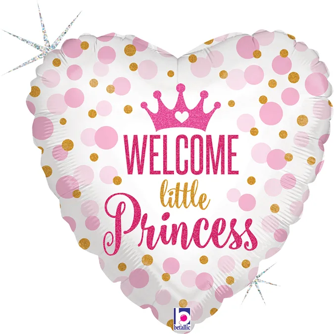 18'' Μπαλόνι γέννησης Καρδιά Little Princess (NO PKG)