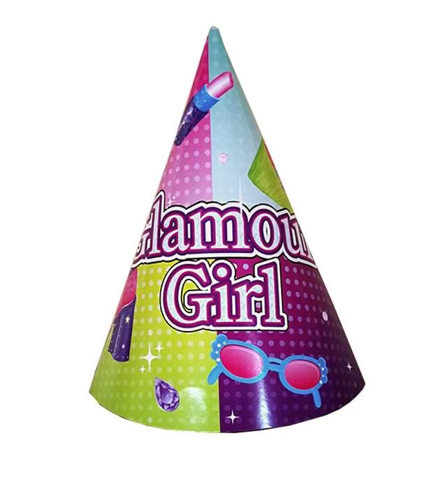 Καπελάκια πάρτυ Glamour girl (8 τεμ)