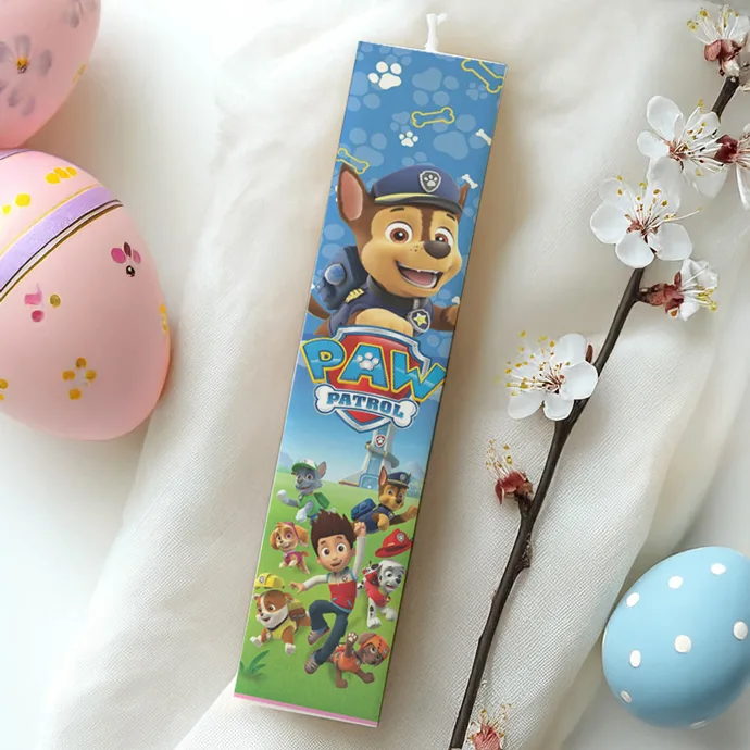 Λαμπάδα Paw Patrol Τυπωμένη