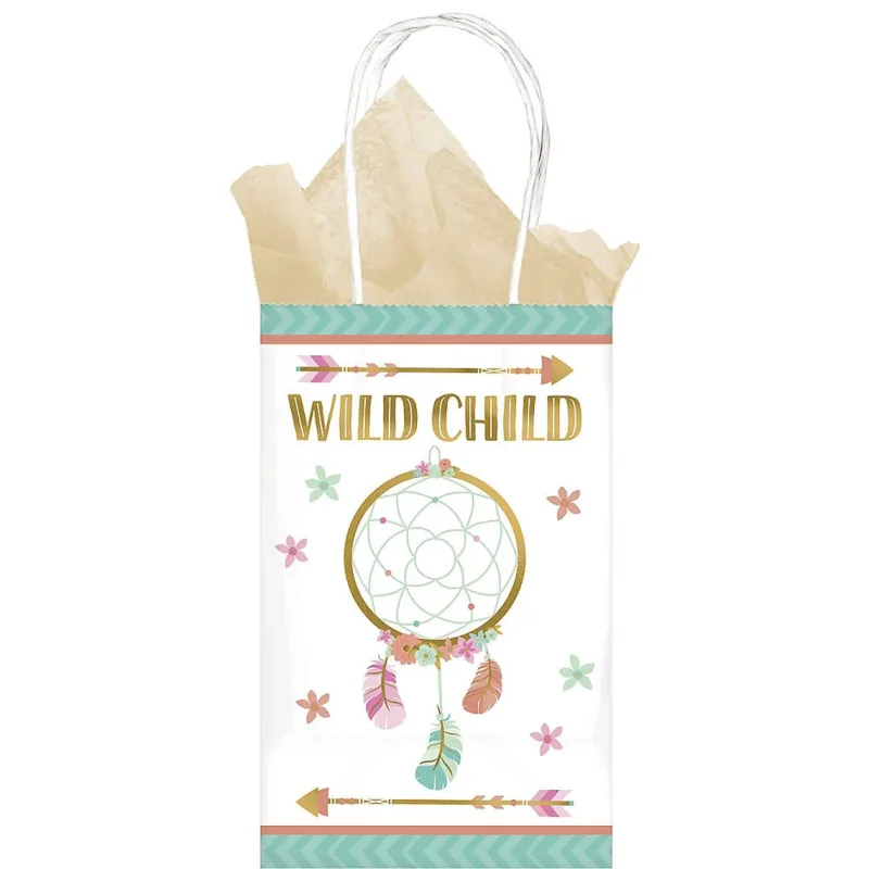 Σακούλες πάρτυ Boho "Wild Child" (8τεμ)
