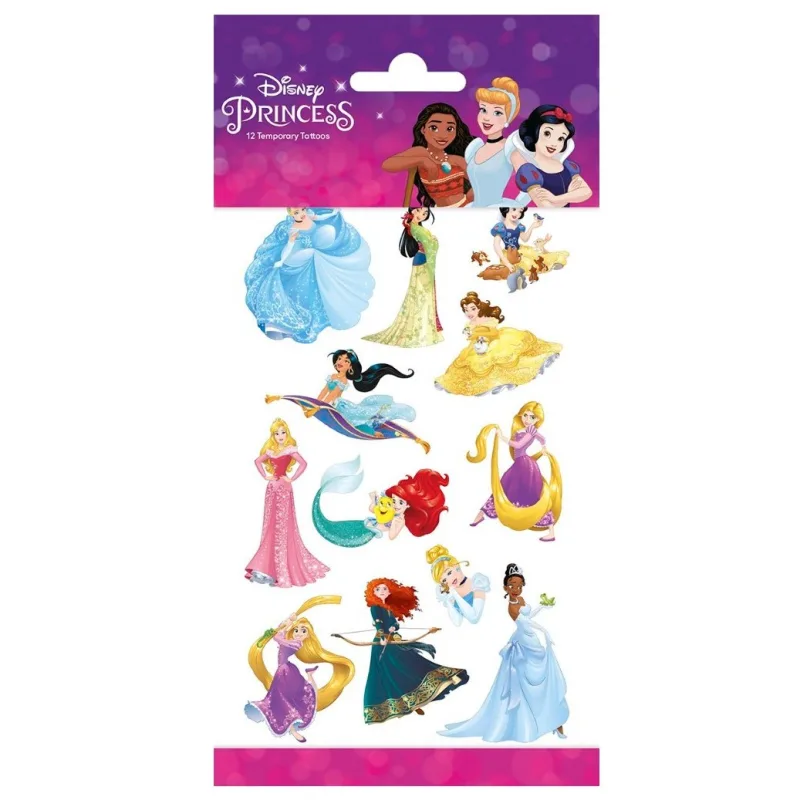 Παιδικά Τατουάζ Πριγκίπισσες Της Disney (12 τεμ)