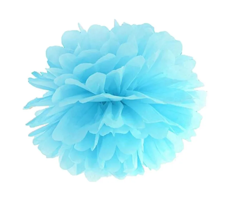 Γαλάζιο χάρτινο Pom Pom