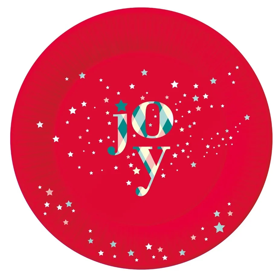 Πιάτα κόκκινα Joy (6 τεμ)