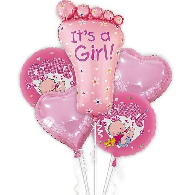Σετ Μπαλόνια γέννησης It's a Girl (5 τεμ)
