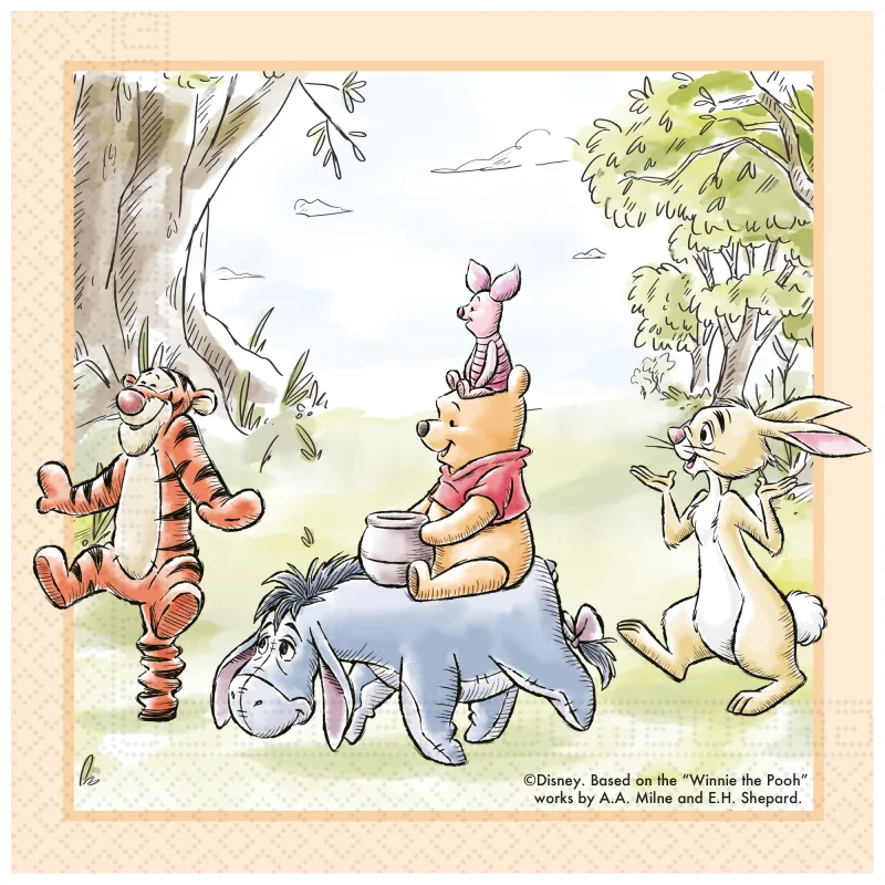 Χαρτοπετσέτες - Winnie The Pooh (20 τεμ)