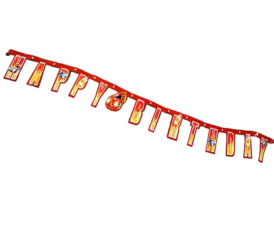 Μπάνερ γενεθλίων Αυτοκίνητα ράλλυ (183cm)