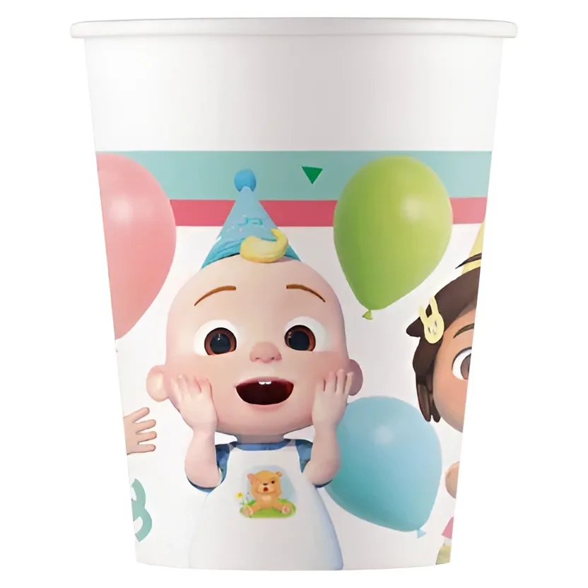 Χάρτινα Ποτήρια - Cocomelon Birthday (8 τεμ)
