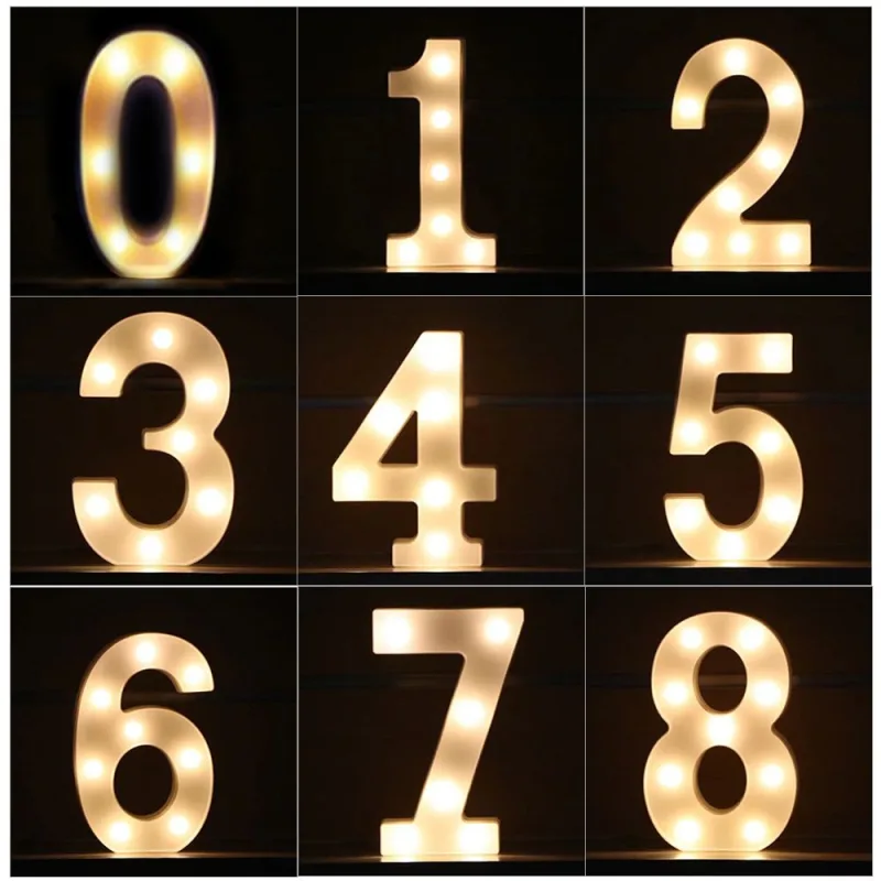 Αριθμός με LED φως