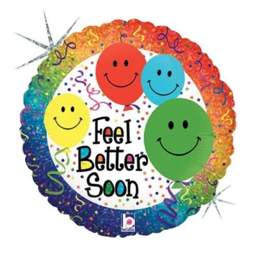 18'' Μπαλόνι για Περαστικά Smiley “Feel Better Soon”