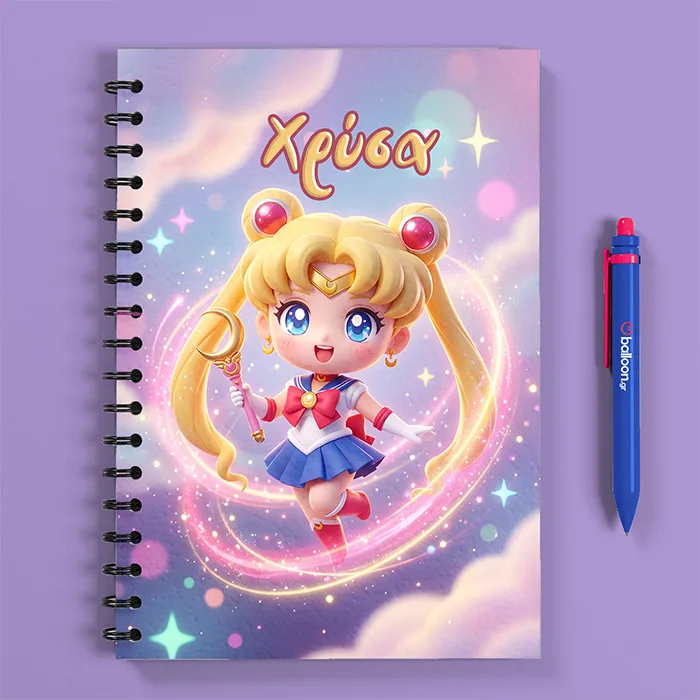 Πρωσοποποιιμενο Τετράδιο - Sailor Moon