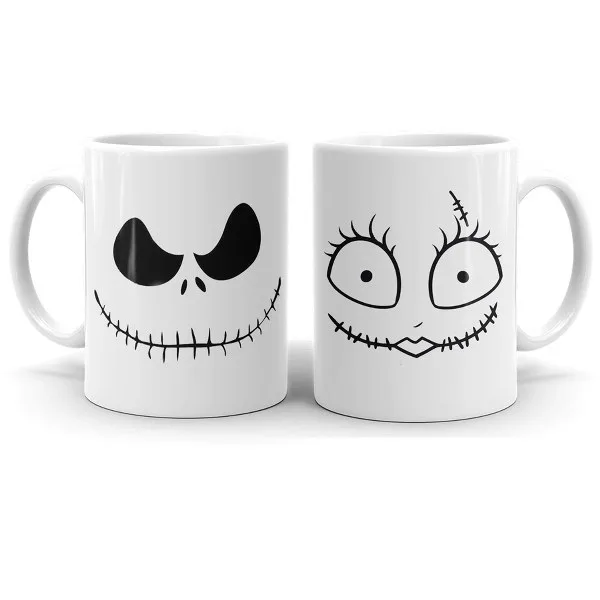 Κούπα για ζευγάρια - Nightmare Before Coffee (2 τεμ)