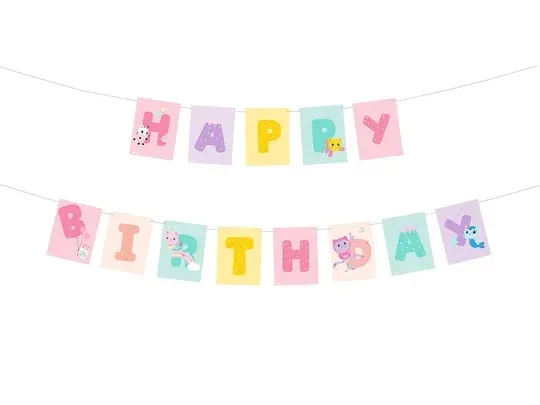 Γιρλάντα Happy Birthday Gabby's Dollhouse 180cm