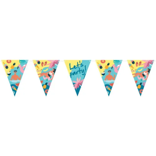 Τριγωνικά Σημαιάκια Summer Party