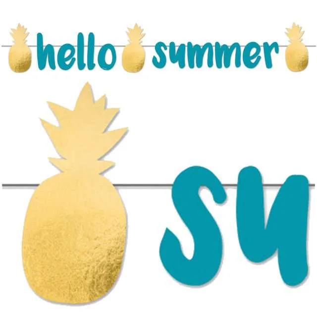 Μπάνερ Hello Summer - Pineapple Vibes