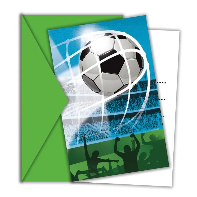Προσκλήσεις πάρτυ – Soccer Fans (6 τεμ)