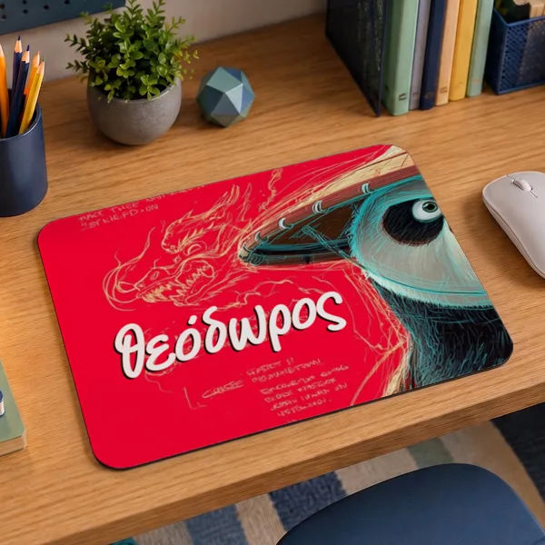 Mouse Pad Gaming - Kung Fu Panda με Όνομα
