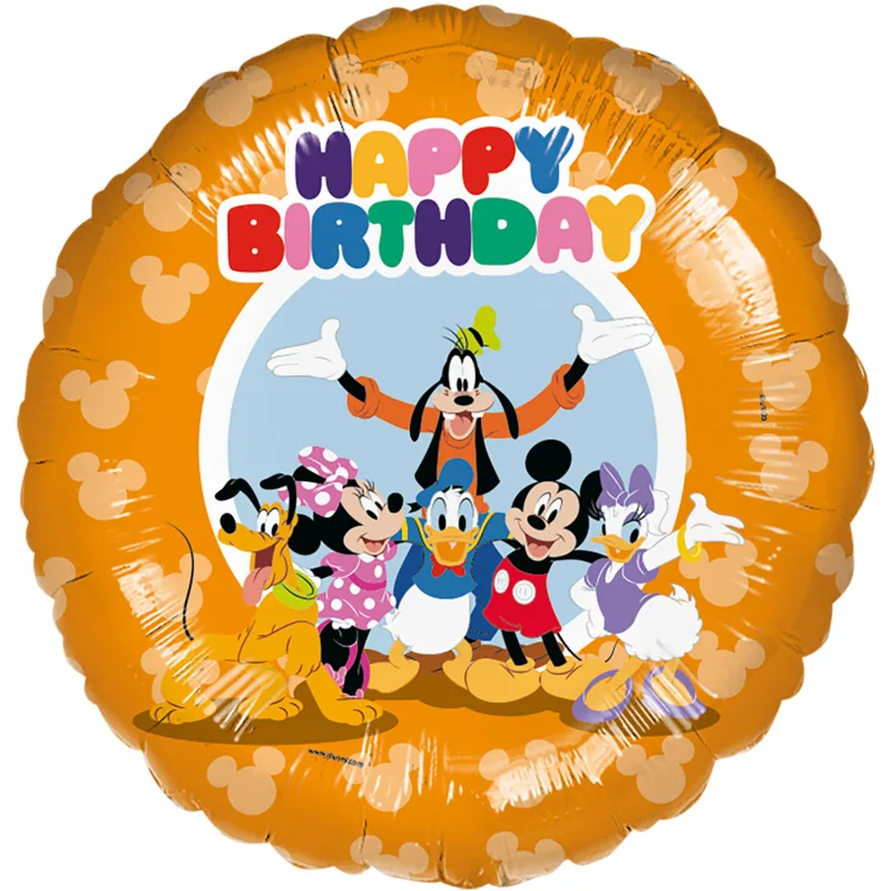 18" Μπαλόνι γενεθλίων πορτοκαλί - Mickey Mouse Friends