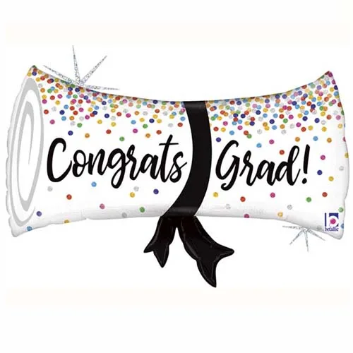 31" Μπαλόνι αποφοίτησης πτυχίο Congrats Grad