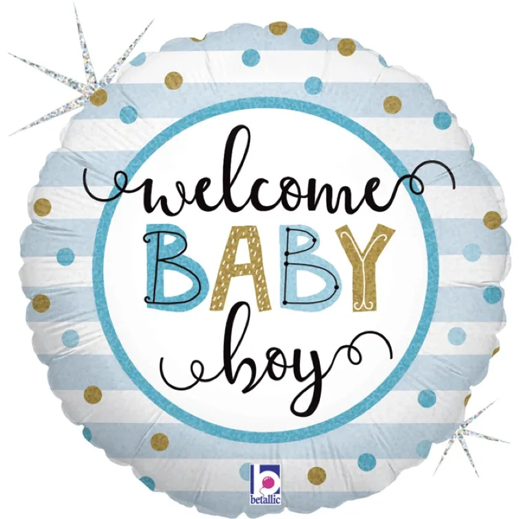 18'' Μπαλόνι Welcome Baby Boy