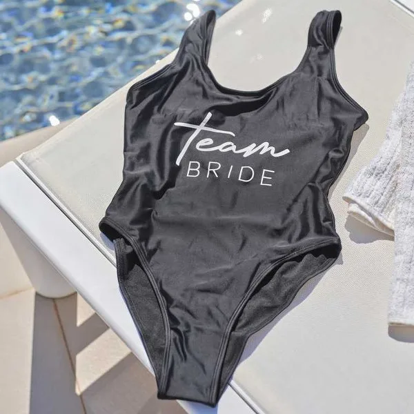 Μαγιό Team Bride μαύρο